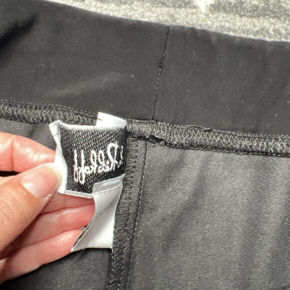 JOSEPH RIBKOFF Women’s Black Slinky Jersey Knit Wide Leg Pull On Pants Size 12 - Picture 4 of 11